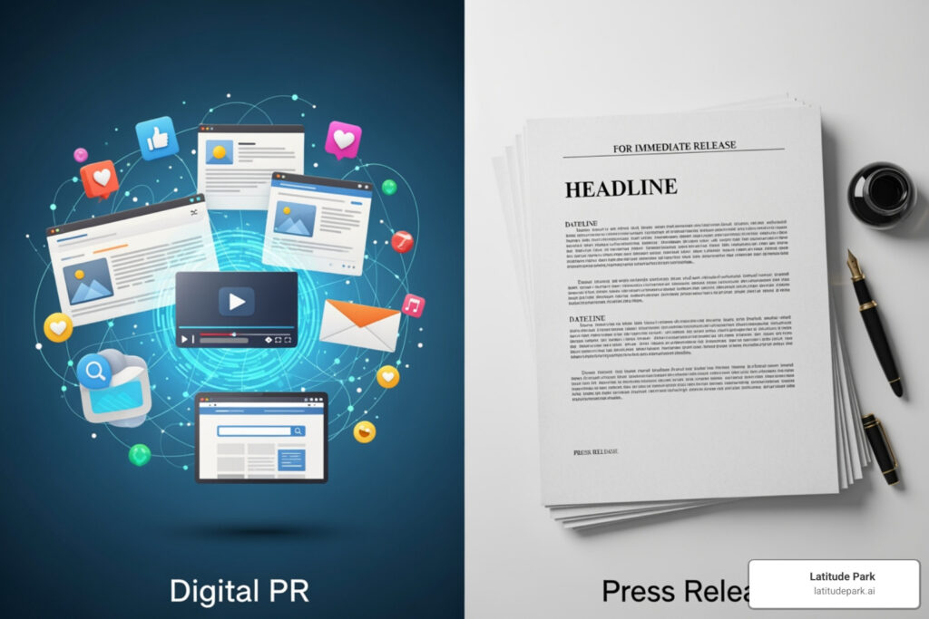 digital pr vs press release