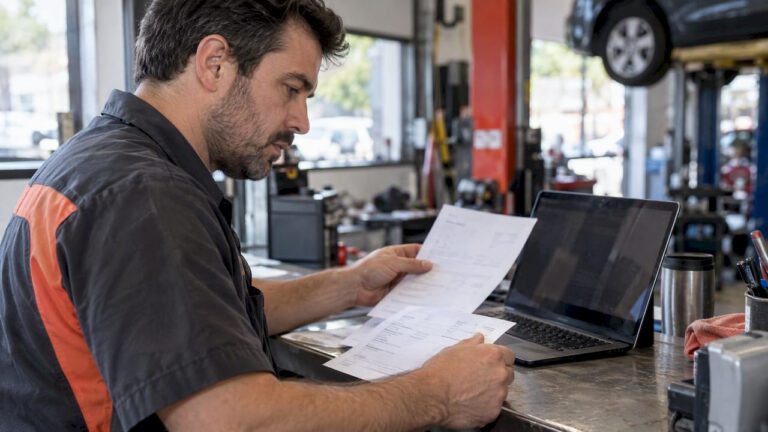 Shop owner preparing profile appeal evidence