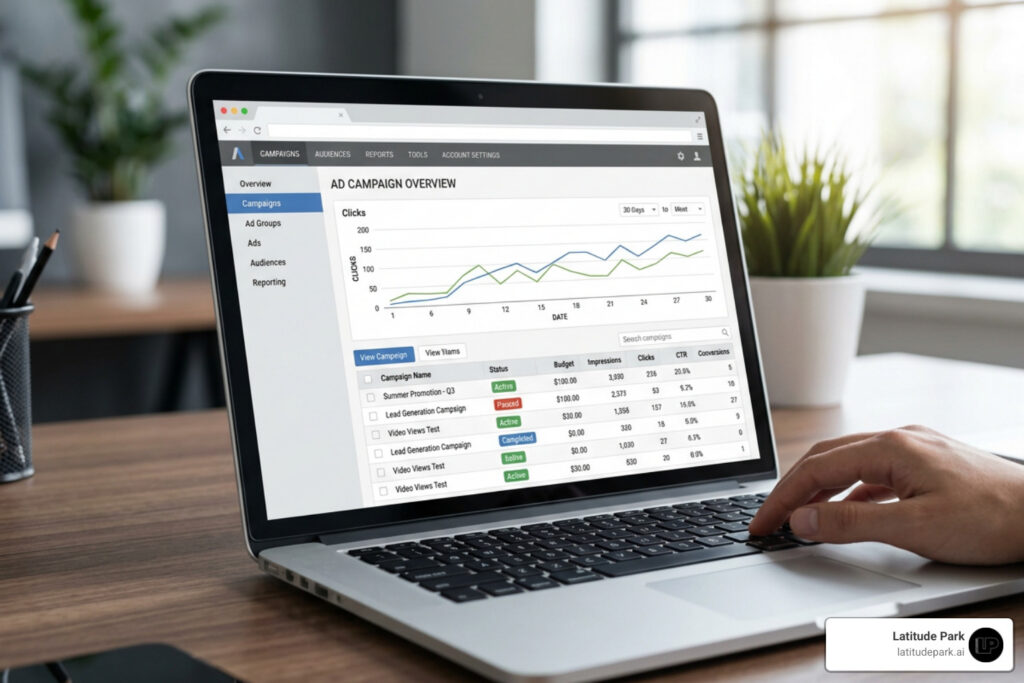 Twitter Ads Manager dashboard interface
