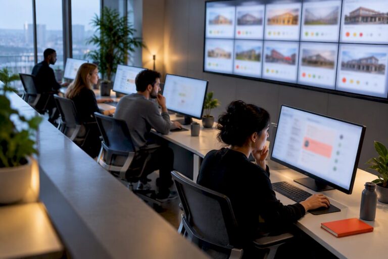 Review operations across multiple locations
