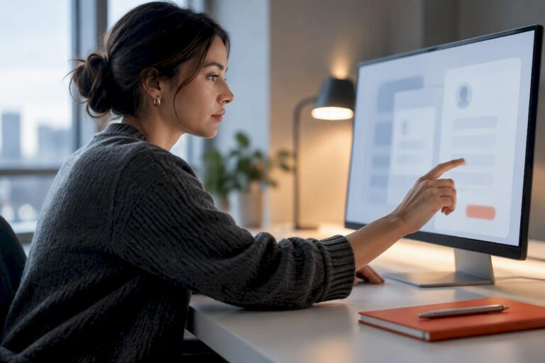 Marketer configuring a lead generation form