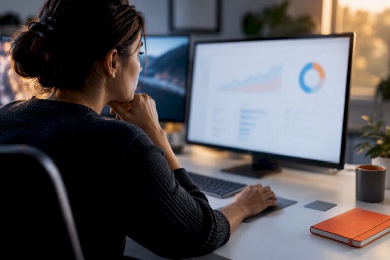 Specialist configuring conversion tracking settings