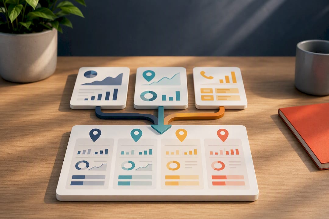 Three marketing data sources joined into location ROI
