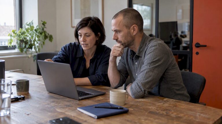 Marketers reviewing a LinkedIn lead form