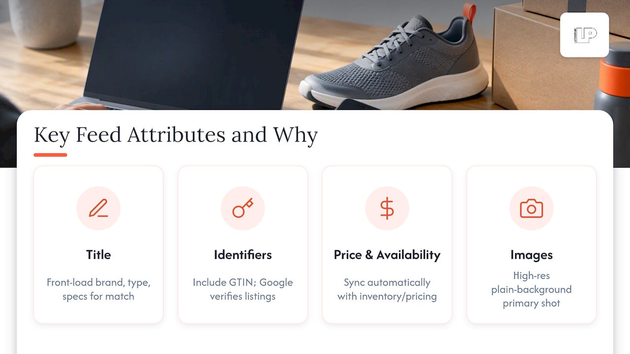 Core feed attributes to optimize and why each matters — overview diagram