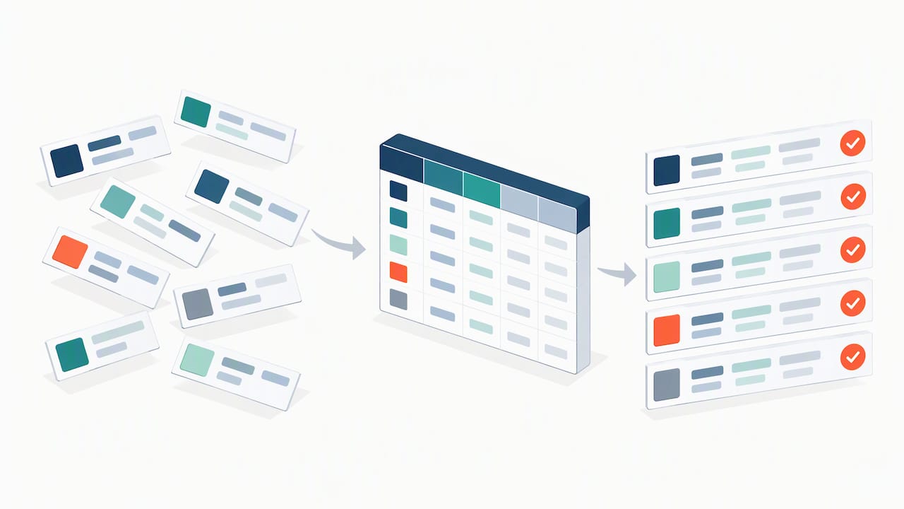 Mapping table standardizes campaign tracking rows