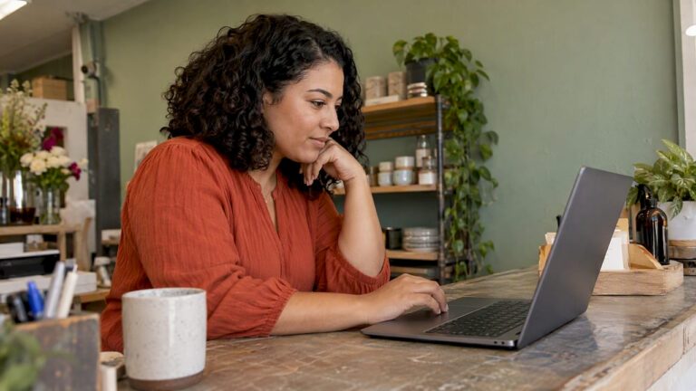 Shop owner checking an AI search answer